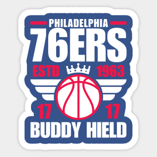 Philadelphia 76ERS Hield 17 Basketball Retro Sticker